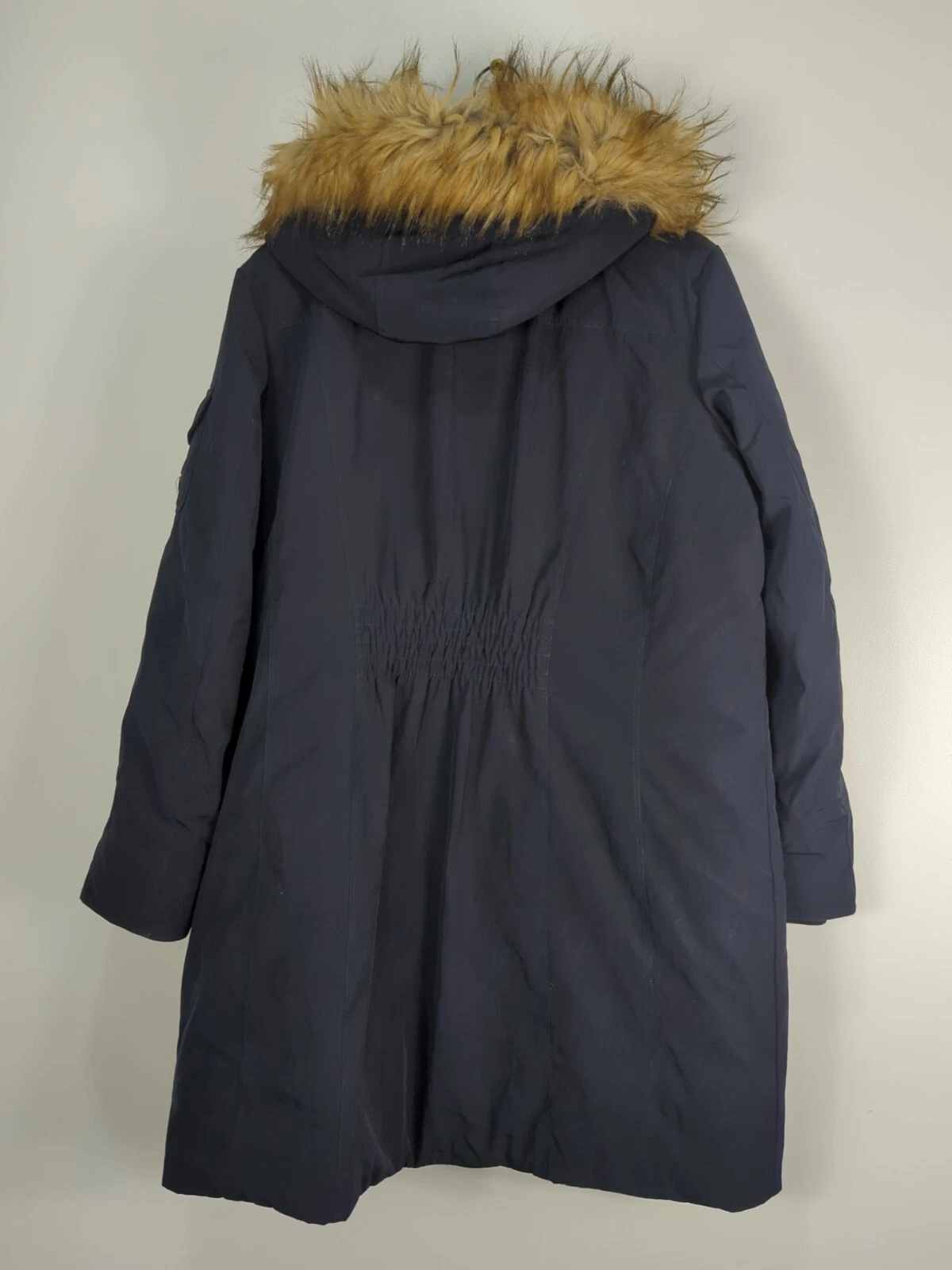 Michael Kors piumino donna medio cappuccio rimovibile blu navy 79675