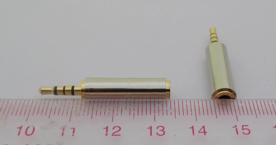 1pc 2.5mm Male Plug to 3.5mm 1/8" Female Jack Audio Video Plug Adapter Converter - Image 4 of 4