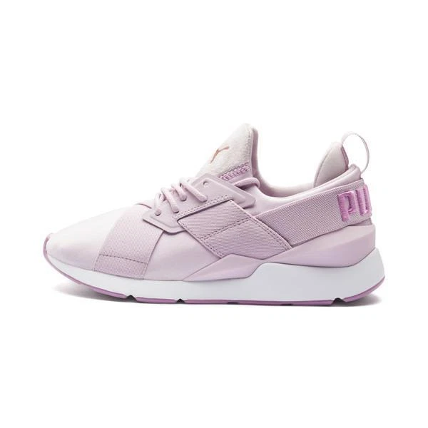 Womens PUMA MUSE SATIN II Orchid Trainers 368427 03 UK 6.5 EU US 9 |