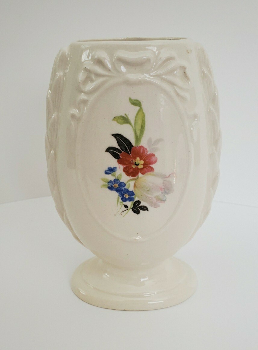 花瓶・フラワースタンド vintage * Portugal ribbon flower vase 花瓶