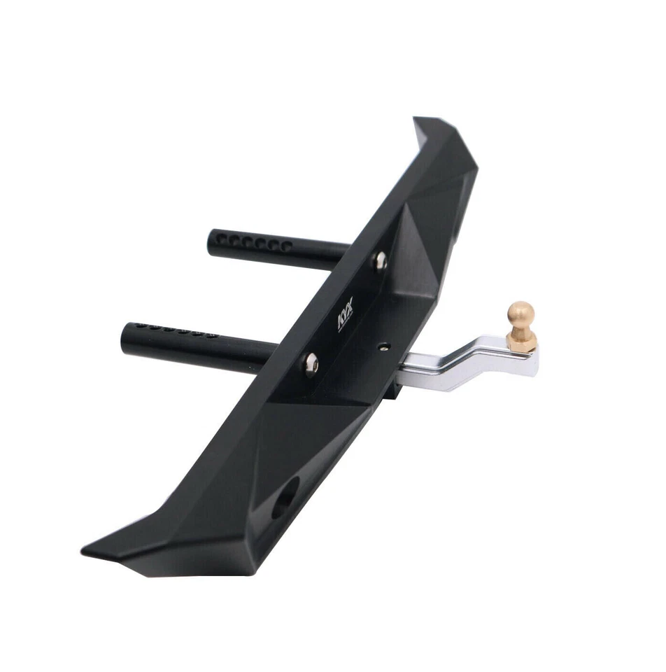 Parachoques trasero maestro de hoja de metal KYX con enganche LED para carrocería SCX10 II Foto 3 de 4