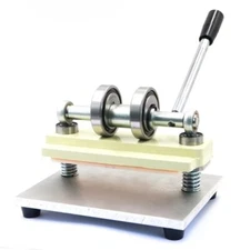Double Wheel Leather Cutting Machine Leather Die Cutting Machine Manual Press