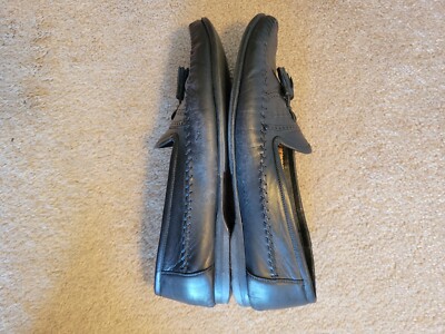 Santoni Men’s Black Leather Tassel Formal Slip-On Dallas Loafers Size 11 EE Santoni Men main image 4