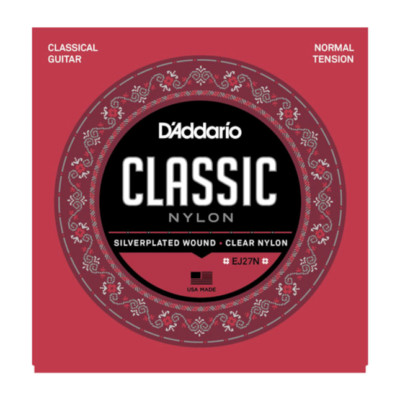 D'Addario EJ27N Student Nylon Classical Strings, Normal Tension, Full Scale