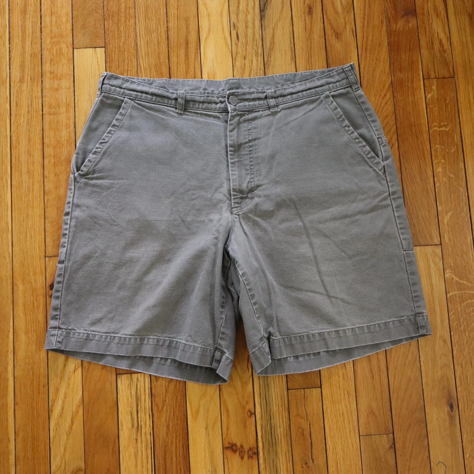 Vintage Patagonia Stand Up Hiking Shorts Mens 36 Gray Long 8.5" Canvas Outdoor