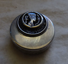 Antique Silver 800AG EGYPTIAN SNUFF/PILL BOX RAISED