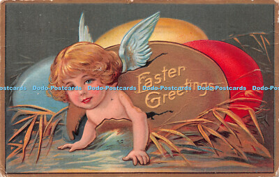 R222496 Grußkarte Ostergrüße Osterserie
