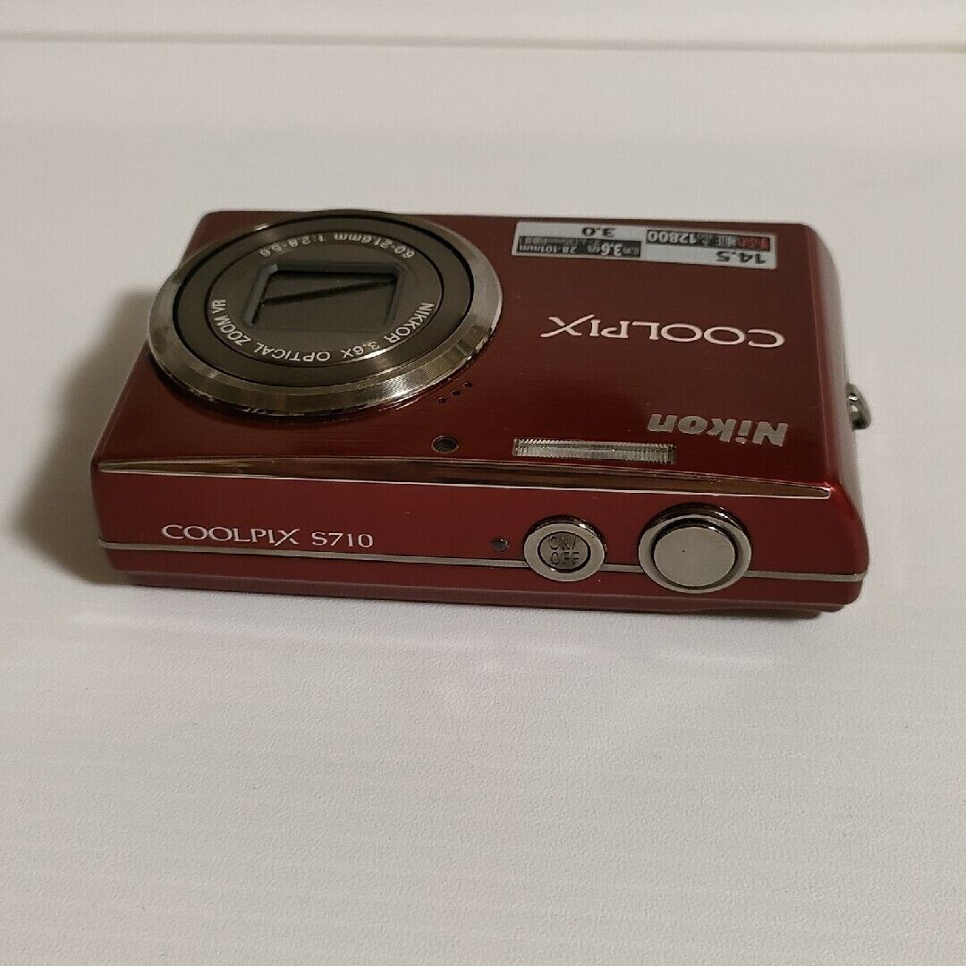 Nikon COOLPIX S710 Digital Camera Red Tested Working From Nikon COOLPIX S710 Digital Camera Red Tested Working From