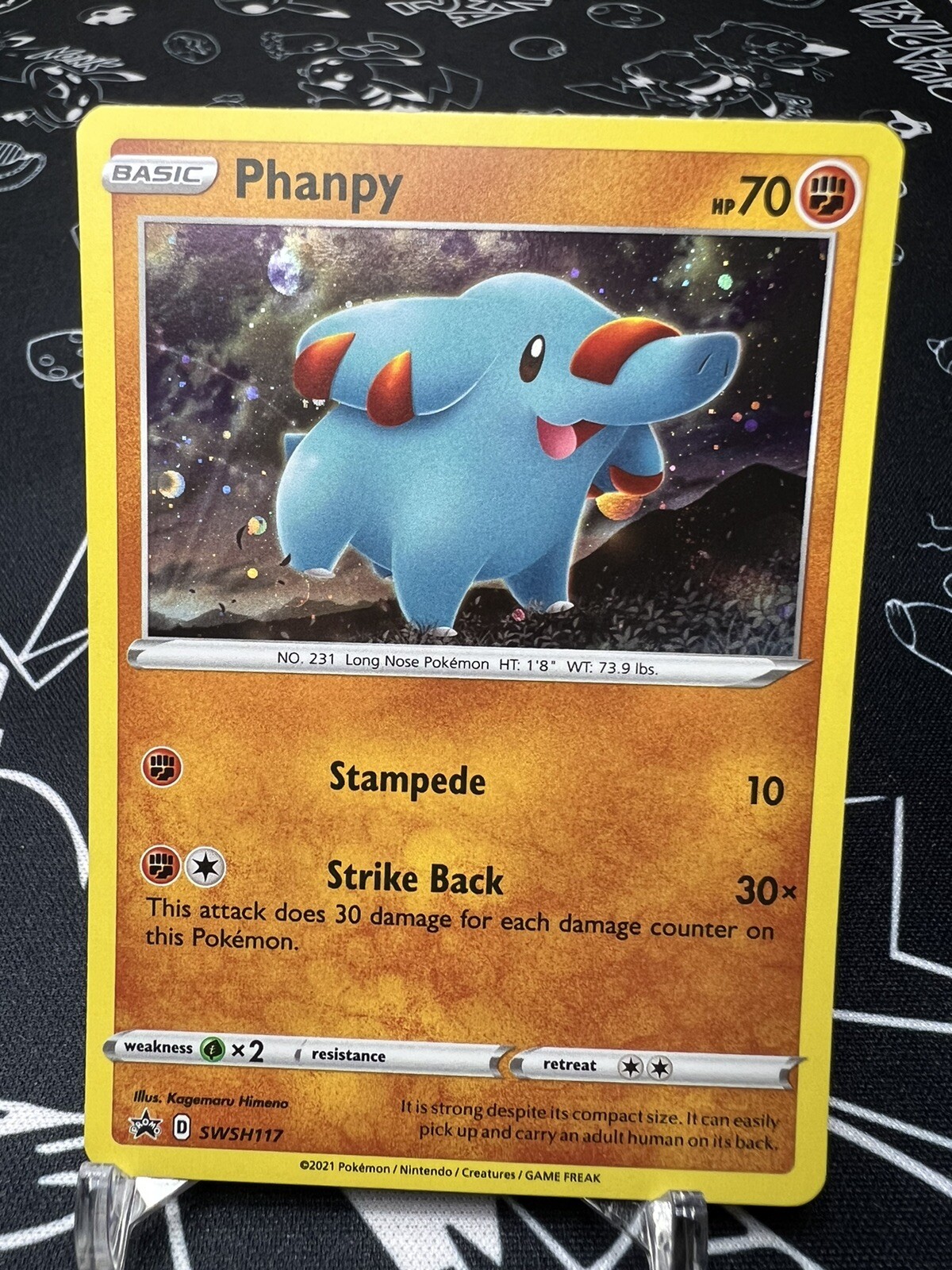 Pokémon TCG Phanpy SWSH Black Star Promos SWSH117 Promo - Holo - NM