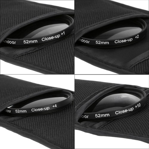 Andoer 52mm Macro Close-Up Filter Set +1 +2 +4 +10 for Nikon DSLRs Camera J4R7 - Picture 9 of 12