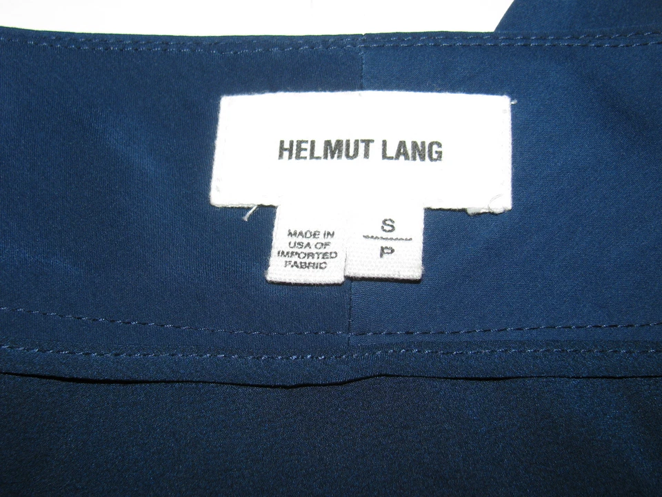 Helmut Lang Women's Solar Drape Jogger Pants Navy Blue SZ S NWOT USA MADE - Image 4 of 4