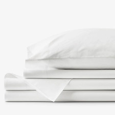 The Company store Classic Cool Organic Cotton Percale Solid Bed Sheet Set