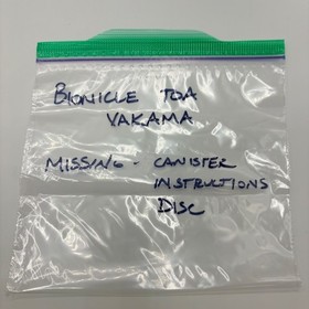 Lego Bionicle Toa Vakama 8601 Metru Nui Fire Action Figure Red NO DISC Canister