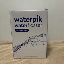 Waterpik Aquarius Water Flosser WP-660C Classic White 7 Tips, New