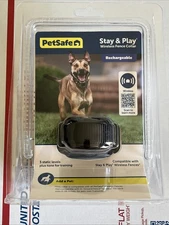PetSafe Stay & Play Wireless Fence Rechargeable Receiver Collar - Black NEW