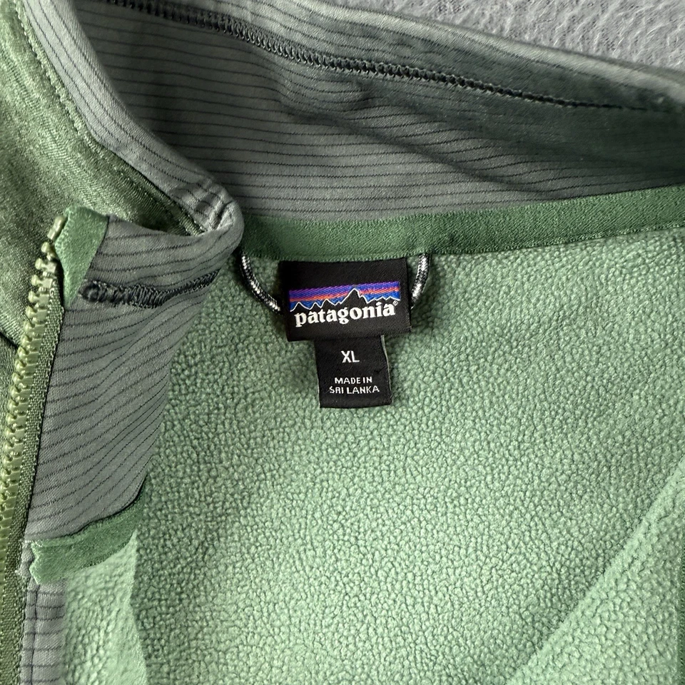 Pullover Patagonia Para Mujer XL Verde R1 Diario 1/2 Cremallera Cuello Senderismo Gorpcore 40505 Foto 4 de 4