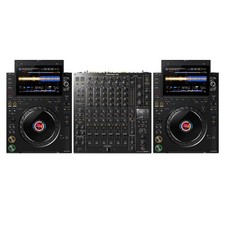 AlphaTheta CDJ-3000X Next-Gen Flagship Professional DJ Players w DJM-V10 Mixer