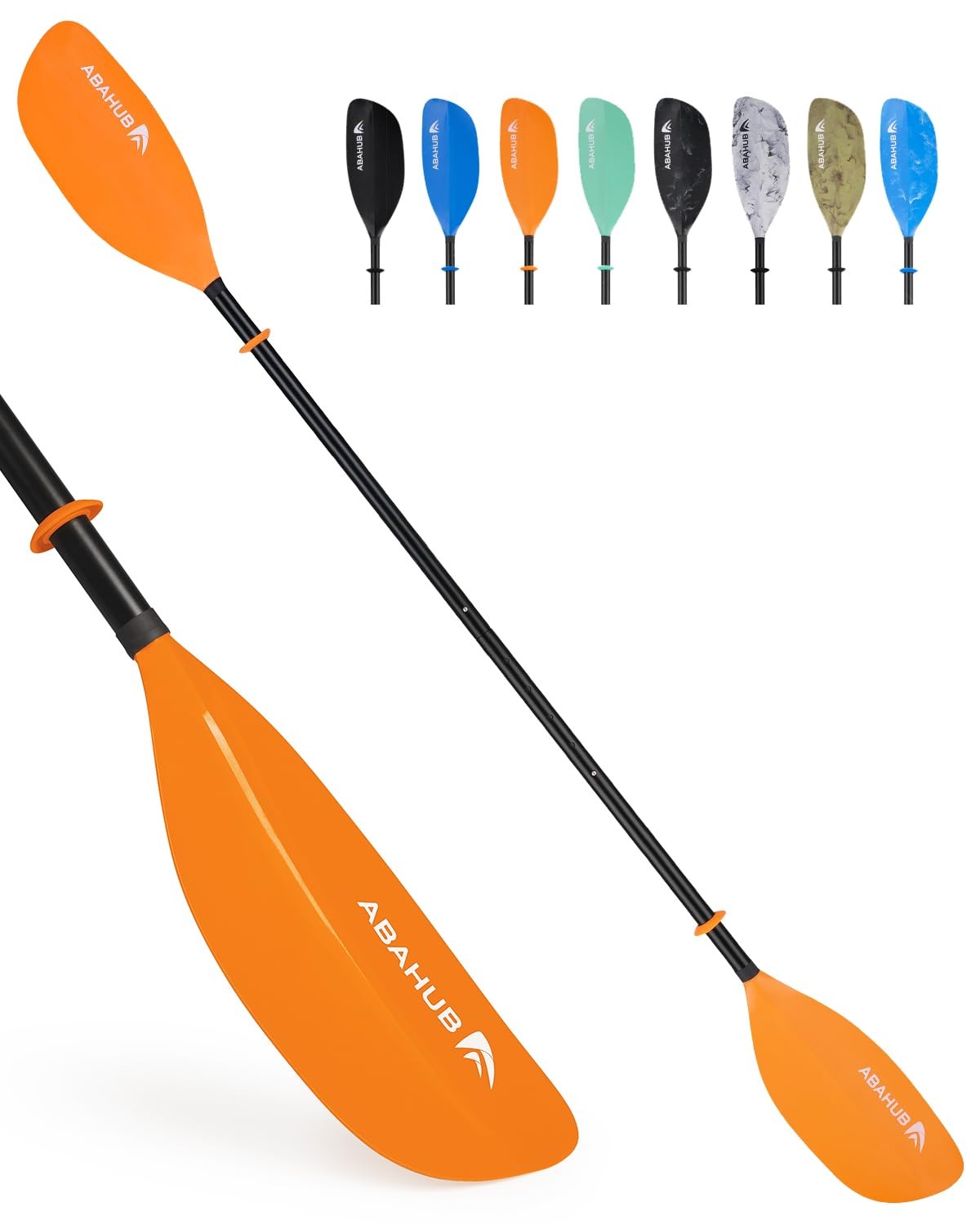 Paddle 210-250 Cm Floating Oars Boating Canoeing Black