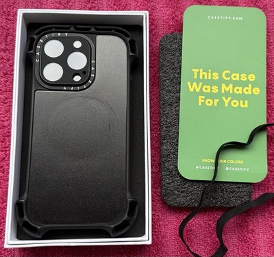 Casetify iPhone 16 Pro Ultra Bounce MagSafe Case Solids Black Matte