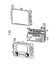 New Oem 2025 Ram 1500 Multi Media Radio - Mopar 68598596af New Oem 2025 Ram 1500 Multi Media Radio - Mopar 68598596af