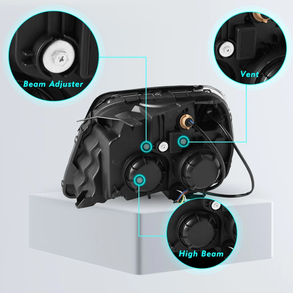 Fit For GMC Terrain SL/SLT/SLE 2010-2015 Halogen Headlight Assembly Left&Right - Image 4 of 4