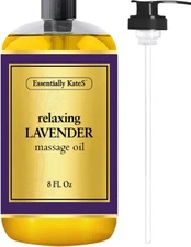 Essentially KateS Lavender Massage Oil 8 Fl Oz - Relaxation and Soothing... 