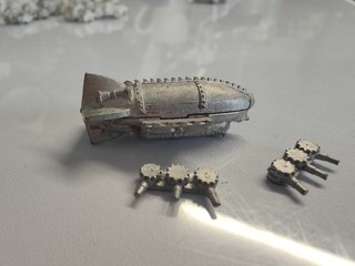 Epic 40 / Epic Space Marine Squat Overlord Armoured Airship Metal