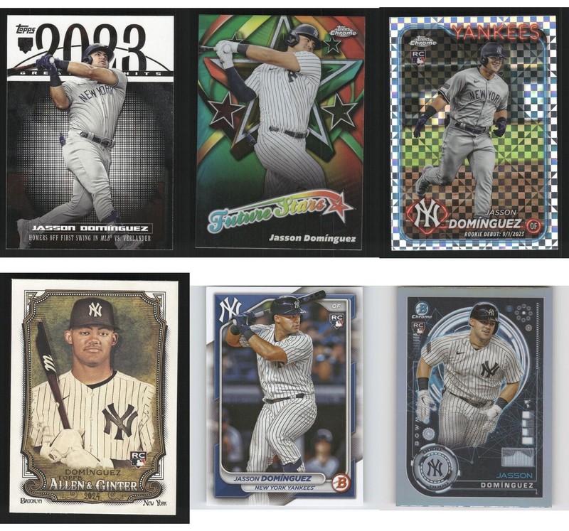 Jasson Domínguez Baseball Card 6 Card LOT
