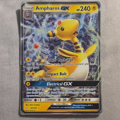 Pokmon Ampharos GX 43/181 Ultra Rare Holo SM-Team Up Stage 2 240 HP Card |  eBay