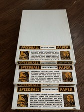 Vintage 100 Sheets 9X12&rdquo;  SPEEDBALL PRINTMASTERS PAPER- Lot Of 3 - New Old Stock