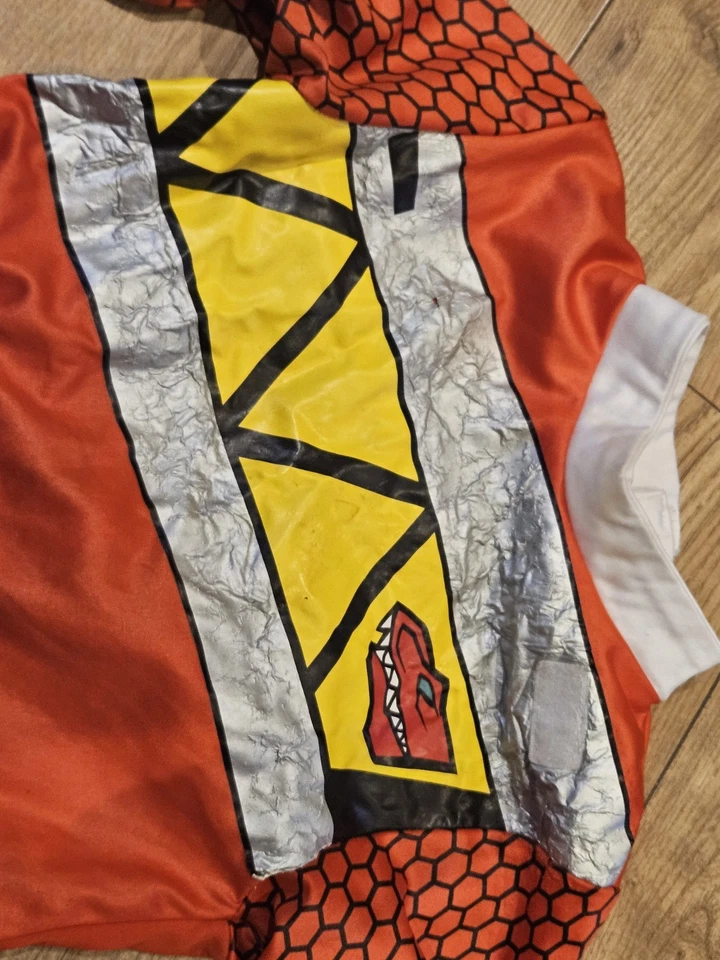 Power Rangers Dino Charge Red Kids Fancy Dress Costume Outfit Age 5-6 years GC - Image 2 of 4