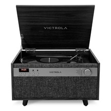 Victrola Century 6-in-1 Music Center, 3-Speed Turntable, CD and Cassette Player,