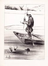 Honoré Daumier Hunting & Fishing Twenty-Four Lithographs Hardcover Book — listing 5