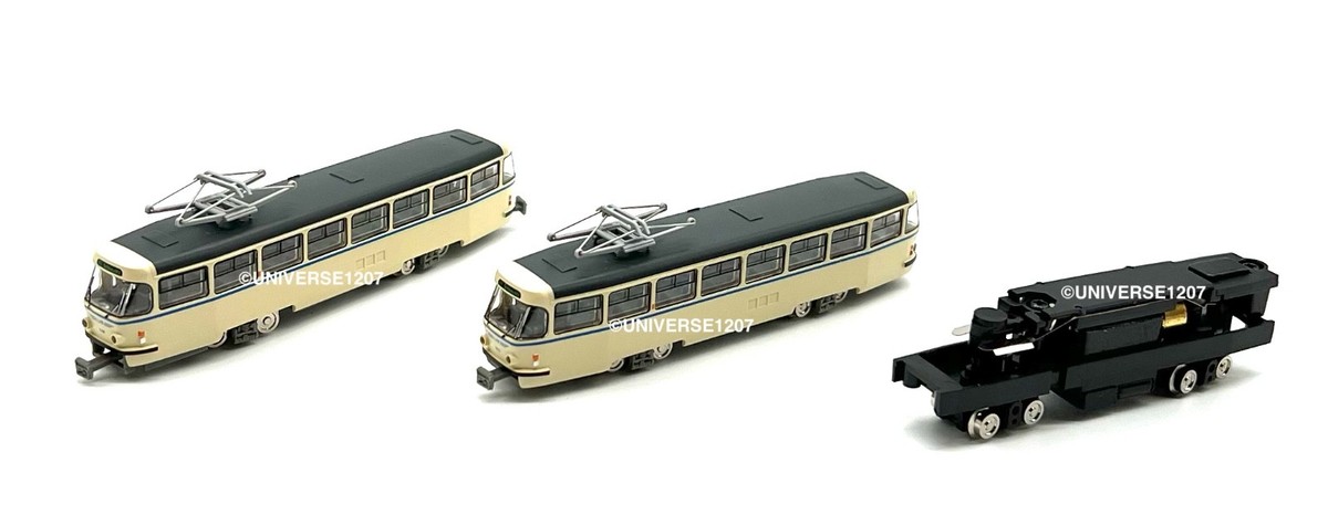 N Scale Tomytec Tatra T4D LVB #2100 & #1912 Set of 2 NIB Leipzig