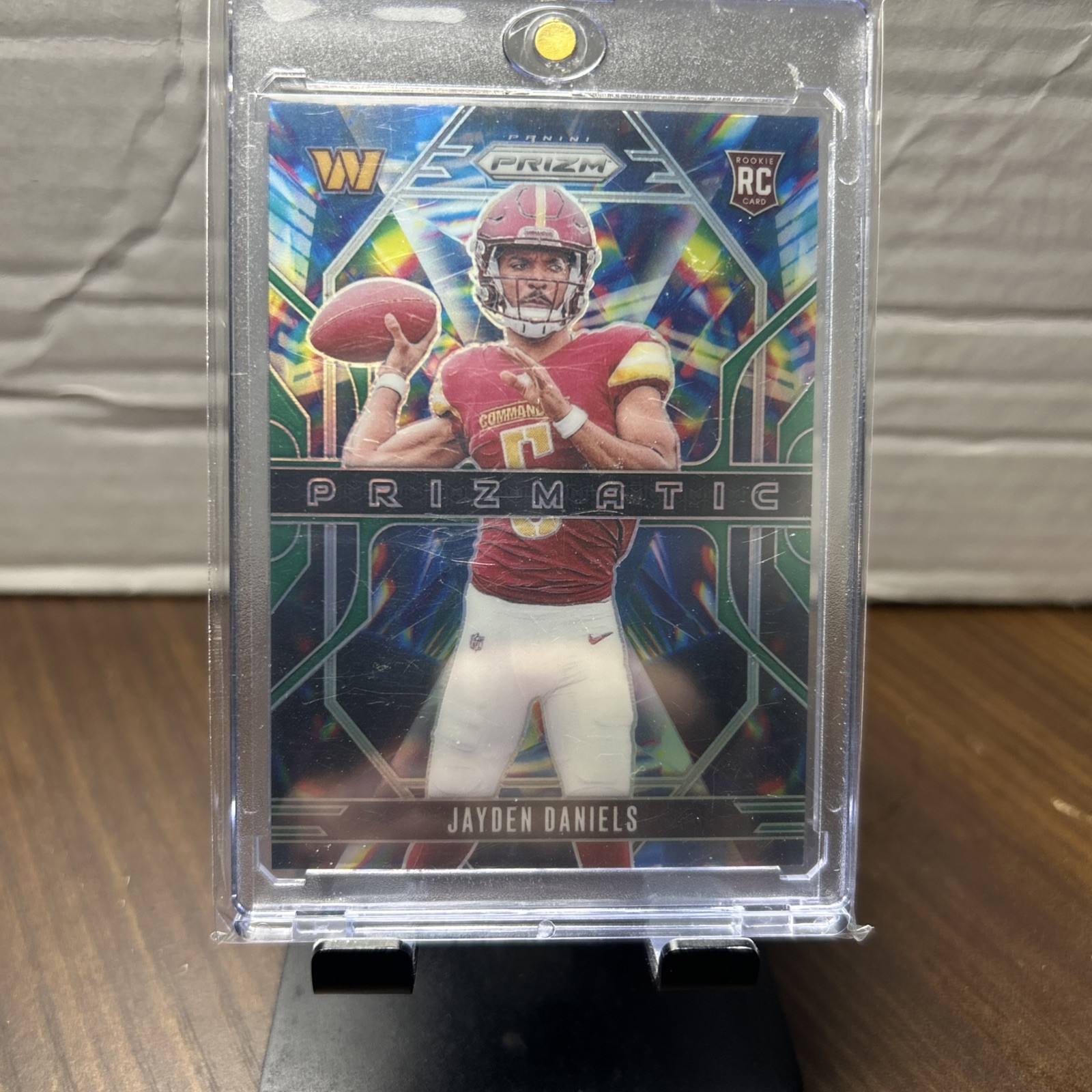 2024 Panini Prizm - Prizmatic Jayden Daniels #3 Green Prizm (RC) Rookie Card