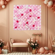 Artificial Flower Wall Background Silk Rose Flower Panels Wedding Backdrop Decor