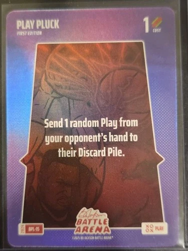 2026 Bo Jackson\'s Battle Arena Play Pluck SSP Play Card Rare Foil Version BPL-15