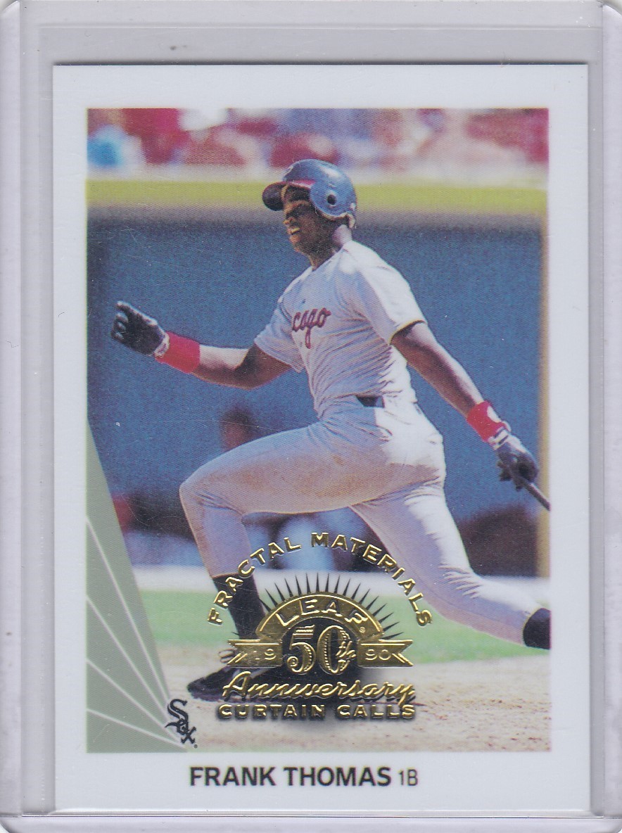 1998 Frank Thomas Leaf FRACTAL MATERIALS Parallel /3250 - #157 Chicago White Sox