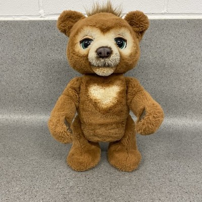 FurReal Interactive Bear Cubby Brown Hasbro Heart Chest 18 Inch High Fully Works