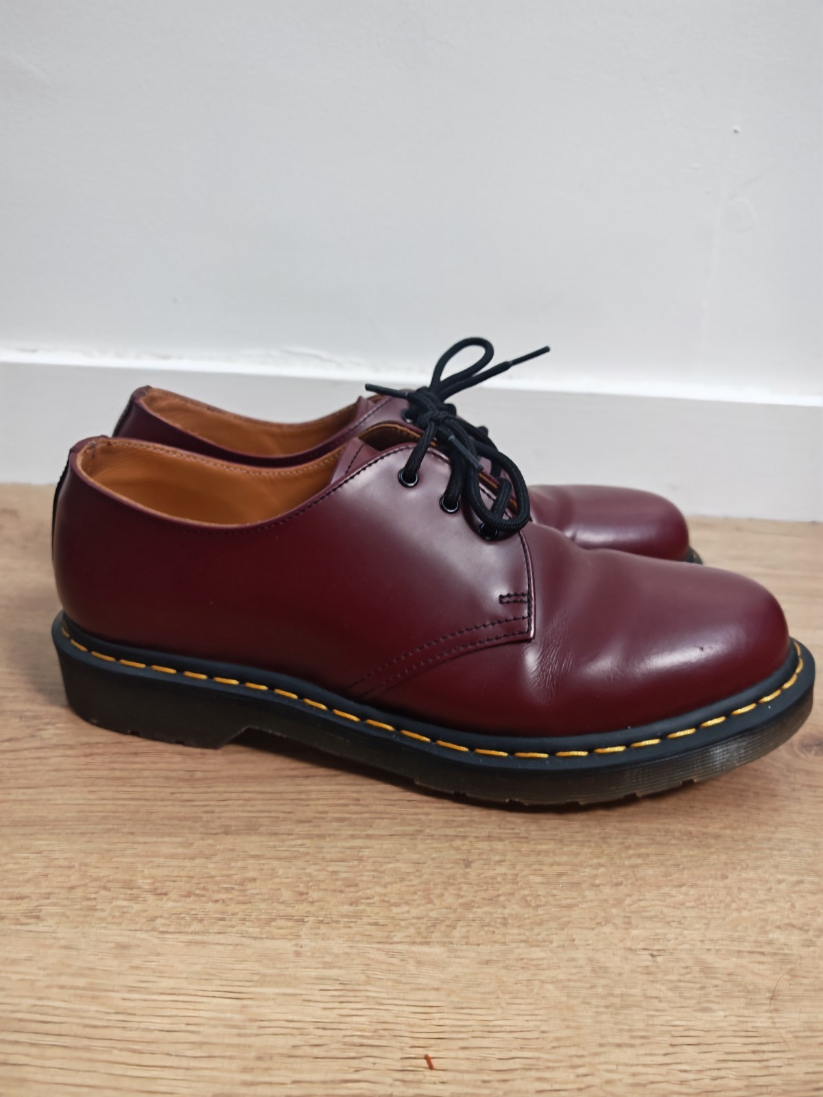 Dr. Martens 1461 Cherry Red Smooth Leather Oxford Shoes Mens UK 9 EU 43 image 4