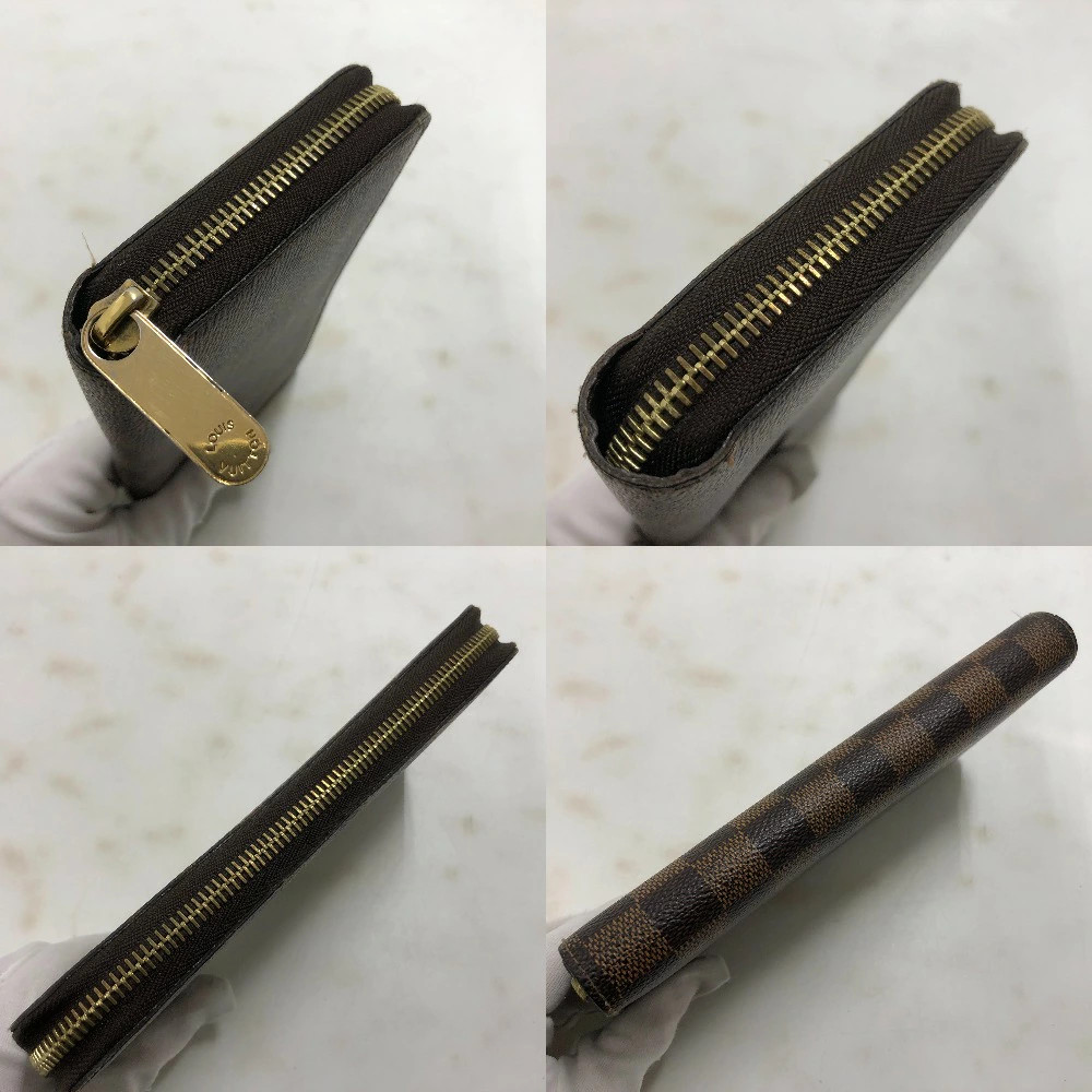 Louis Vuitton Zippy Wallet Damier Brown N41661 Used No Box thumbnail 3