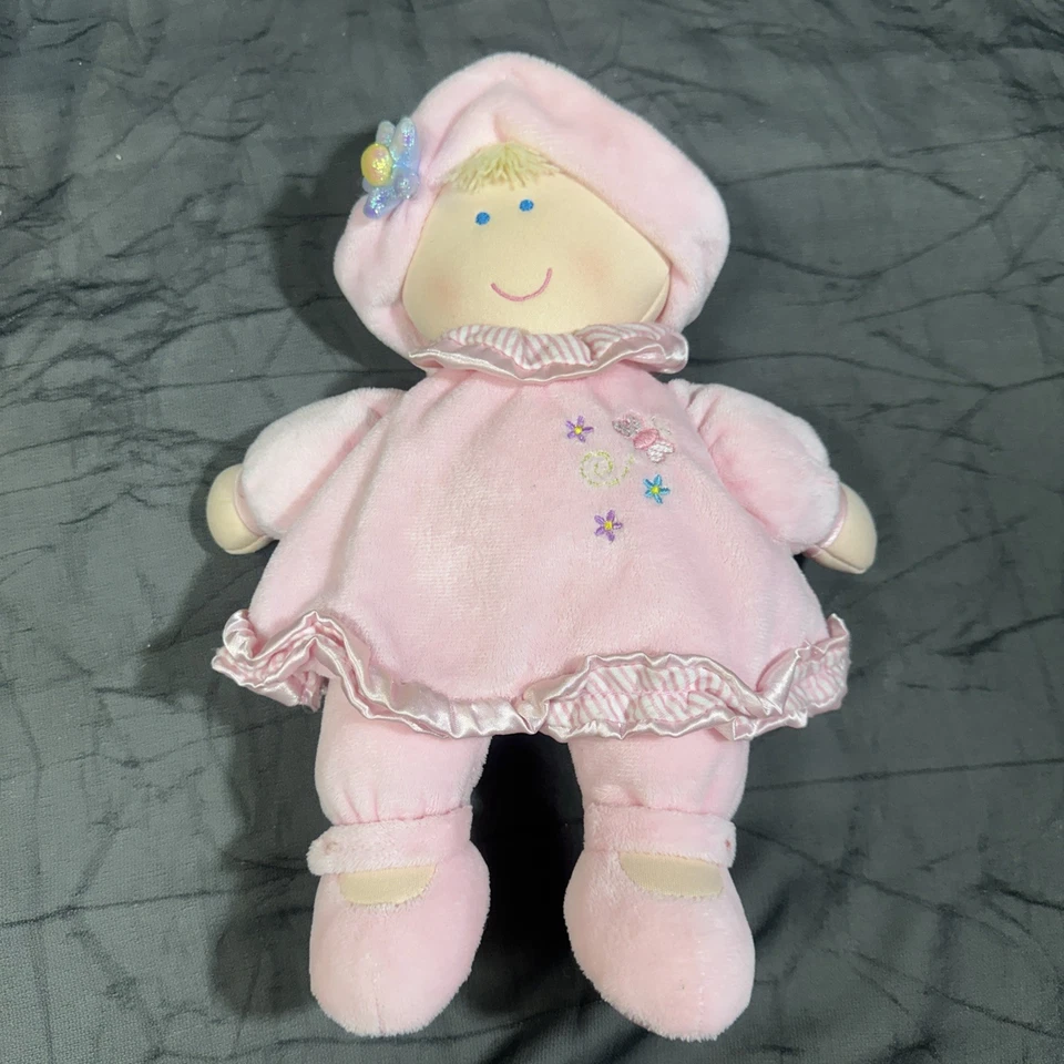 Дети предпочитают плюшевая девочка Baby кукла розовый бабочка синий цветок шляпа плюшевая игрушка - Изображение 4 из 4
