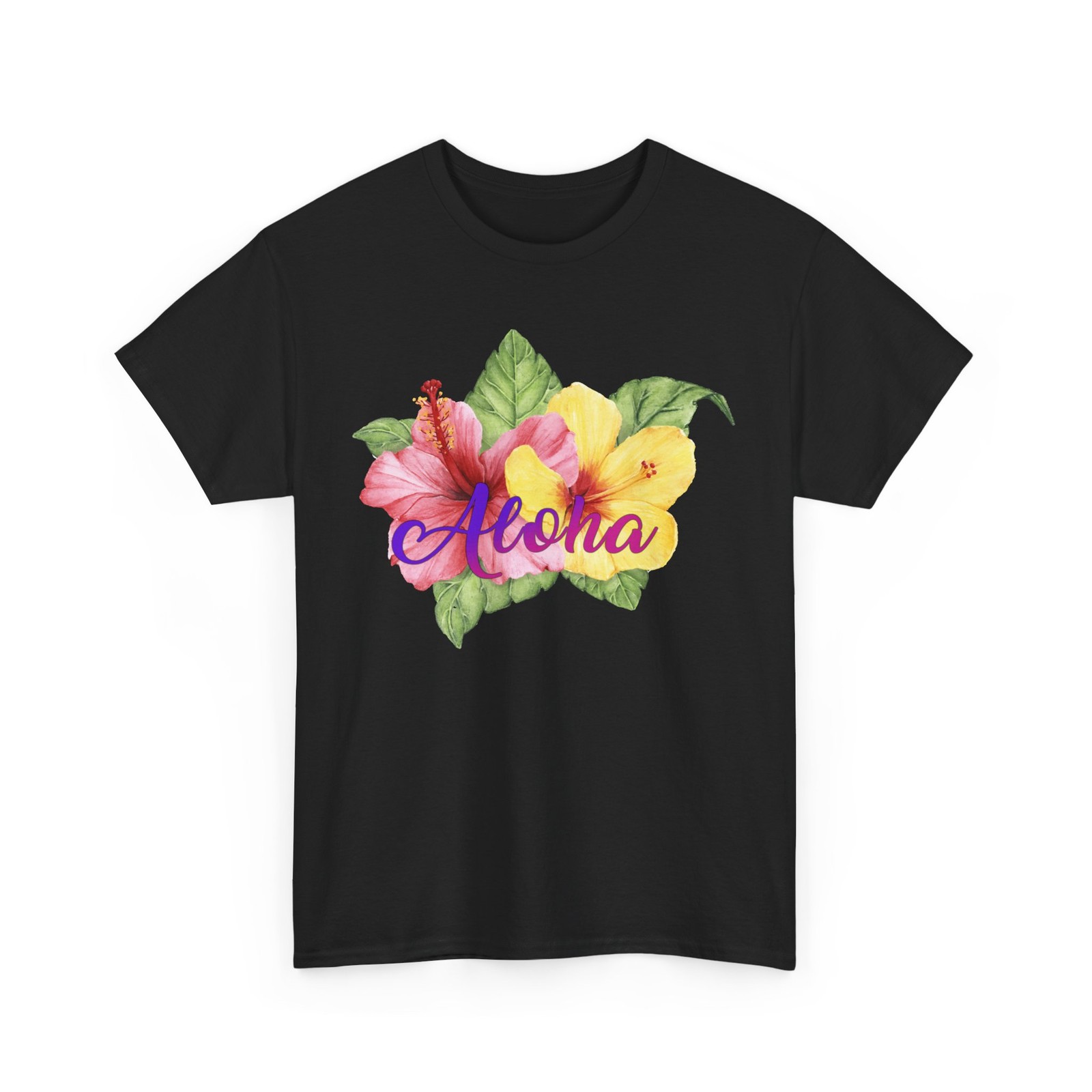Hawaiian Aloha Flower T-Shirt for Summer Vacation Lovers