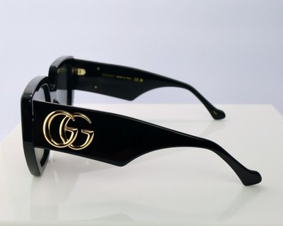 ✨️美品✨️ GUCCI sunglass Black レディース Gucci GG0956S 003 54mm Square Black Women Sunglasses with Grey