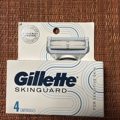 Gillette Skinguard For Sensitive Skin Razor Blade Refills - 4 Cartridges