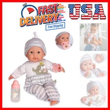 15" Realistic Soft Body Baby Doll with Open/Close Eyes - Berenguer Boutique...