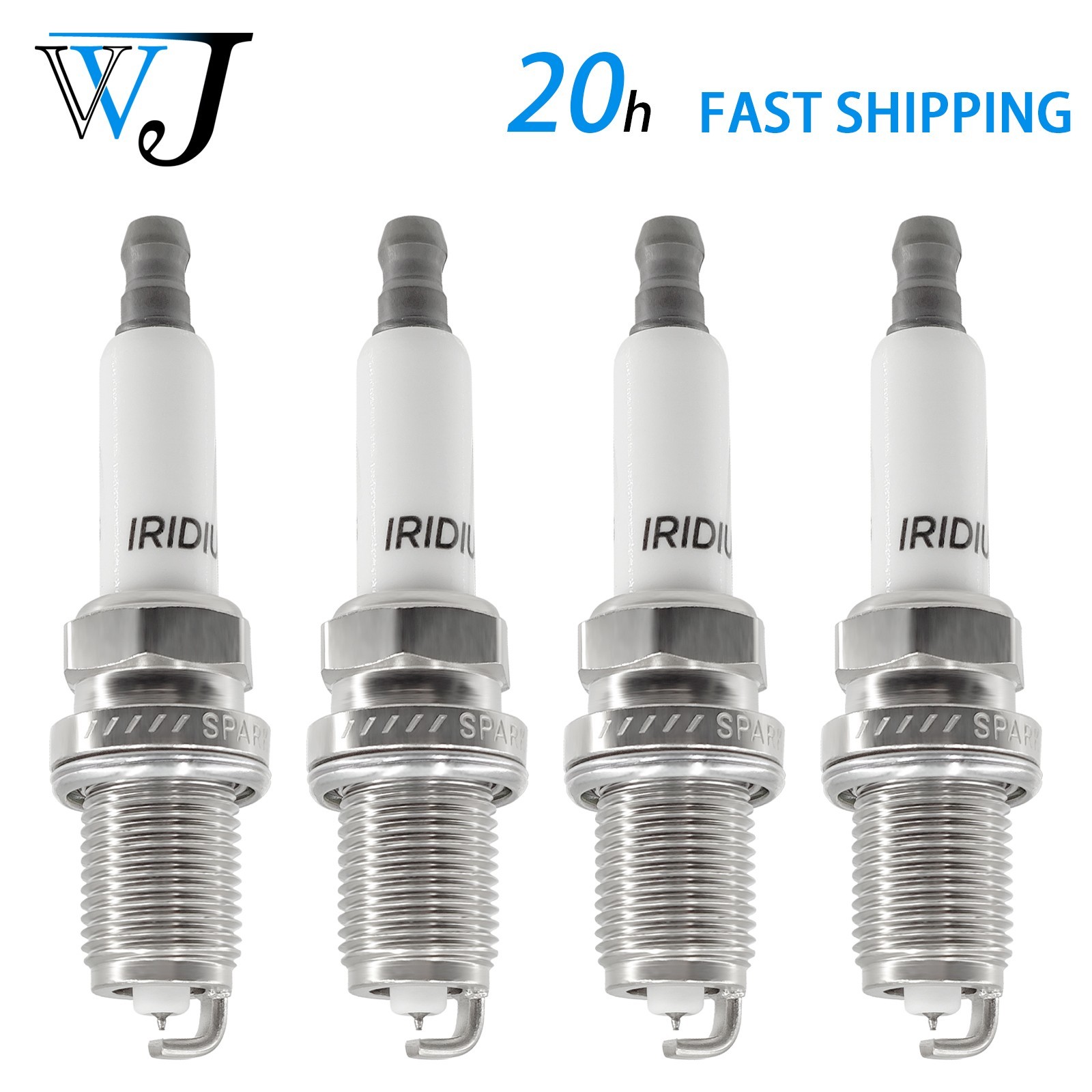 4PCS iridium Spark Plugs for Audi A4 A5 A6 Q5 S3 TT VW Eos 06H905601A PFR7S8EG