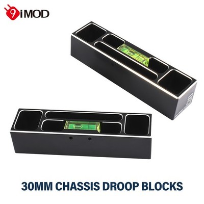 9IMOD 30mm Chassis Droop Blöcke Chassis Einstellklötze 2PCS für 1/8 RC Drift Car