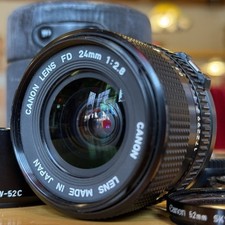  N Mint Canon NEW FD 24mm f/2.8 Wide Angle Lens Japan G 8157