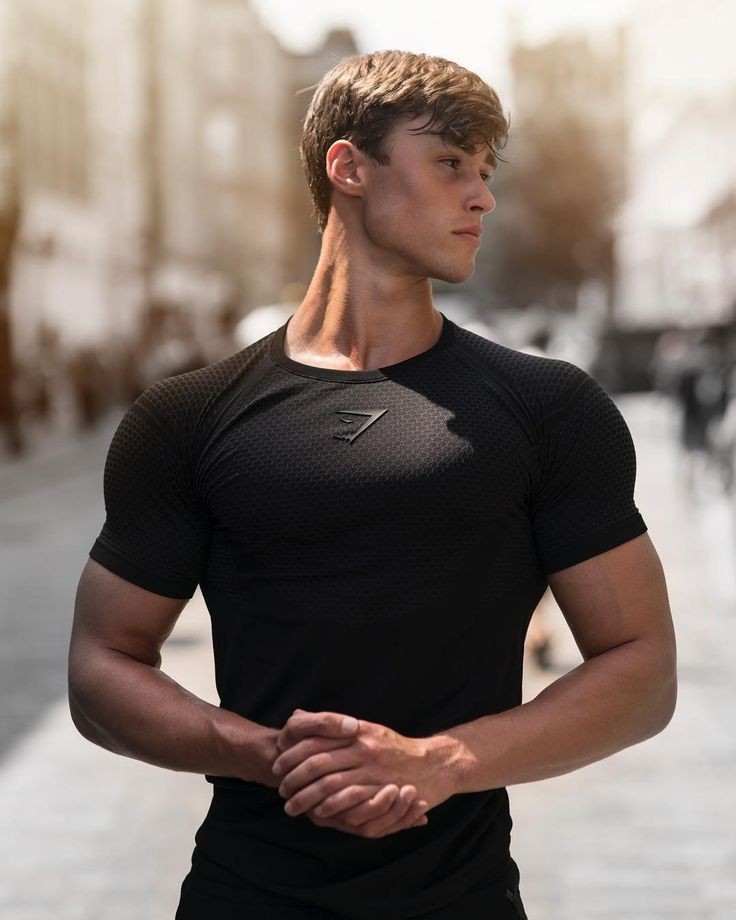 OG Gymshark Onyx V2 Short Sleeve Tee Onyx Black ✓ DAVID LAID